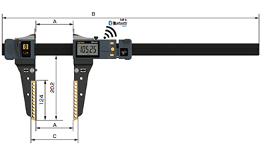 超軽量大型ノギス   (Bluetooth®内蔵)